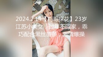 2024.2.14【利哥探花】23岁江苏小美女，过年不回家，乖巧配合黑丝苗条，激情爆操