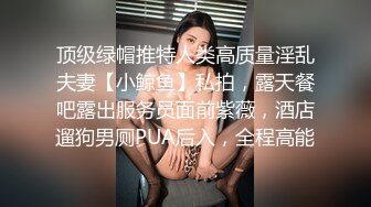 顶级绿帽推特人类高质量淫乱夫妻【小鲸鱼】私拍，露天餐吧露出服务员面前紫薇，酒店遛狗男厕PUA后入，全程高能